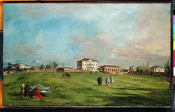 The Villa Loredan, Paese, by Francesco Guardi