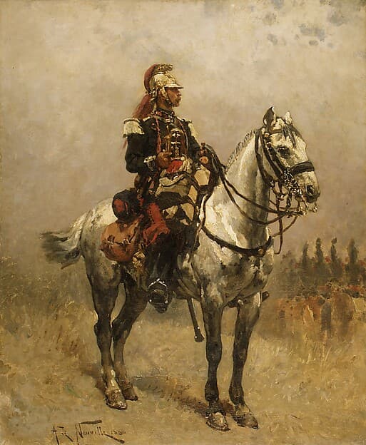 A Cavalryman, by Alphonse-Marie-Adolphe de Neuville