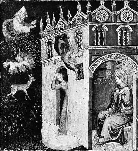 The Annunciation, by Italian (Marchigian?) Painter