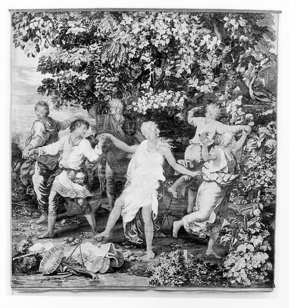 Shepherds and Shepherdesses Dancing from a set of Mythological Subjects after Giulio Romano, by Giulio Romano
