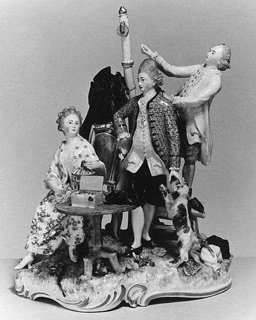 The Hairdresser, by Frankenthal Porcelain Manufactory