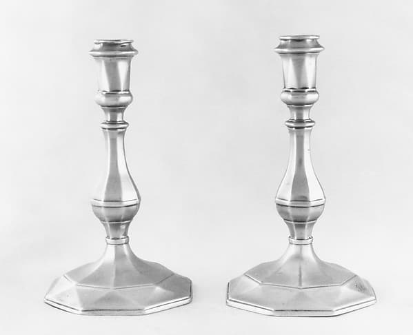 Pair of candlesticks, by Thomas Merry I