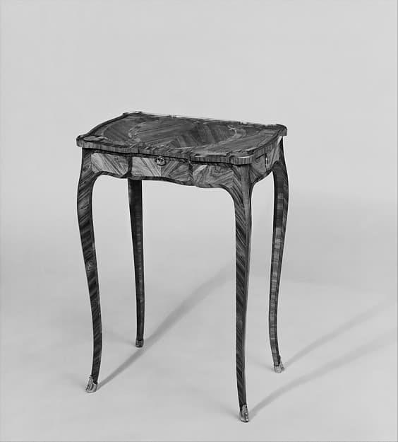 Small rectangular table, by Léonard Boudin