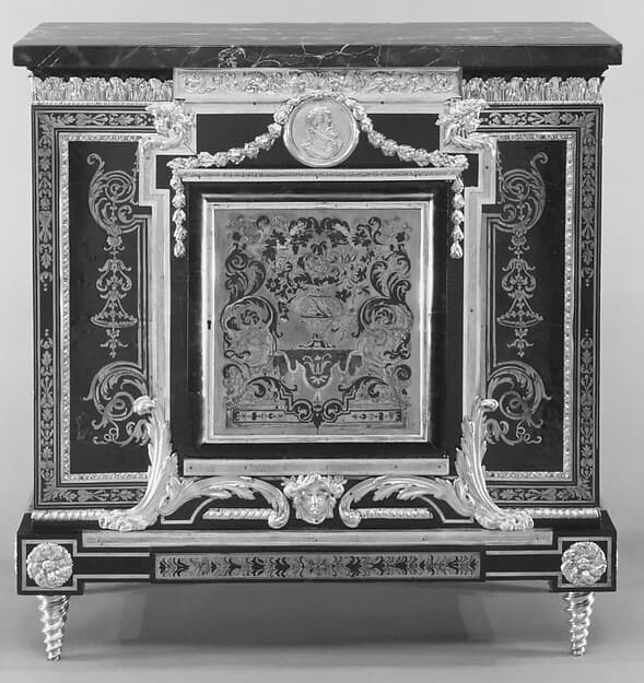 Low cabinet (meuble à hauteur d'appui) (one of a pair), by André Charles Boulle