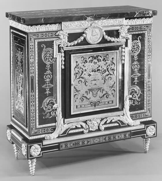 Low cabinet (meuble à hauteur d'appui) (one of a pair), by André Charles Boulle