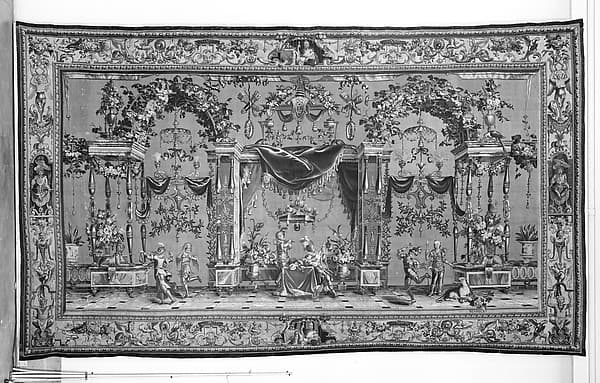 Musicians and Dancers from a set of five Grotesques, by Jean-Baptiste Monnoyer