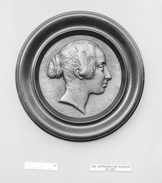 George Sand (Armandine Lucile Aurore Dupin, Baroness Dudevant), French novelist (1804–1876), by Pierre Jean David d'Angers