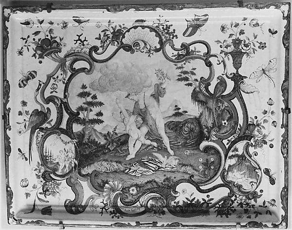 Tea tray (Plateau), by The Muses Master