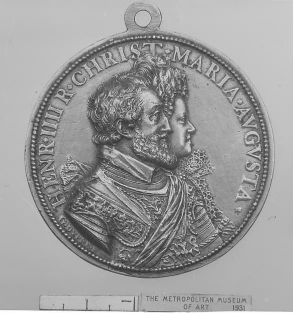 Henry IV, King of France (b. 1553, r. 1589–1610) and Marie de Médicis, his consort (1573–1642), by Guillaume Dupré