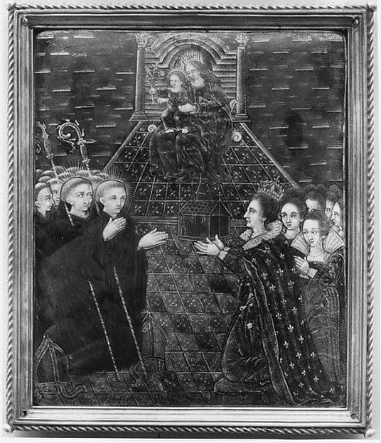 The Devotion of St. Bathilda, by Jean Limosin