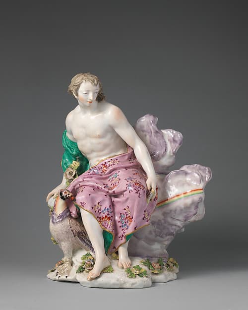 Sight (one of a pair), by Chelsea Porcelain Manufactory