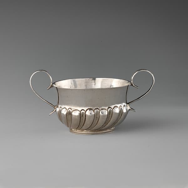 Miniature porringer, by P. H., London