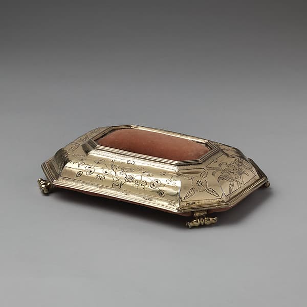 Pin cushion (part of a toilet service), by D., London