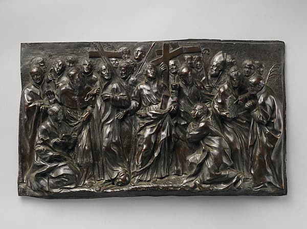 Saint Ignatius Loyola with Saints and Martyrs of the Jesuit Order, by Alessandro Algardi