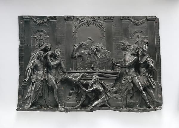 Saint Daniel of Padua Nailed between Two Planks of Wood, by Francesco Bertos