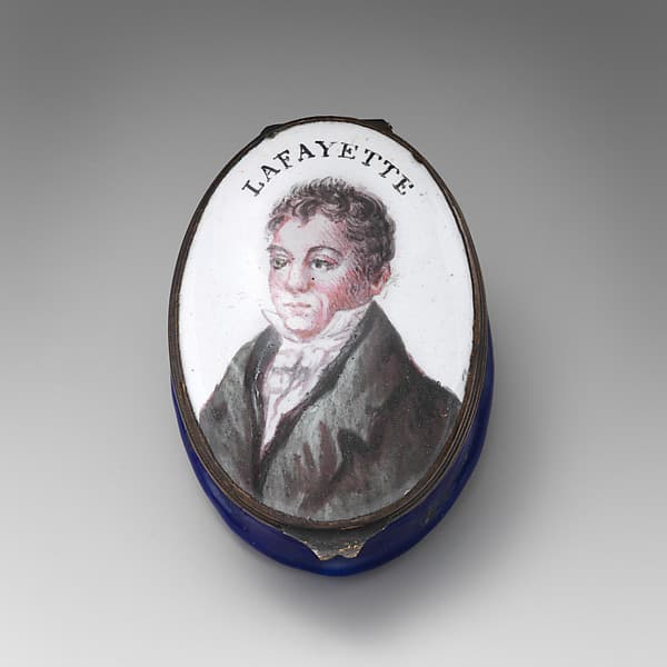 Patch box with portrait of the Marquis de Lafayette, by Samson and Company