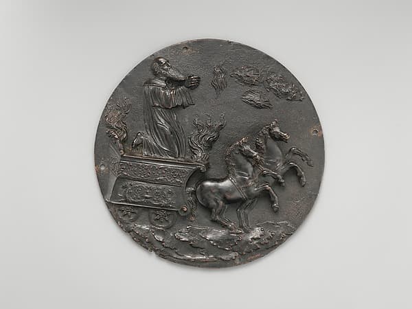 Elijah in the Fiery Chariot, by Master of the Barbarigo Reliefs