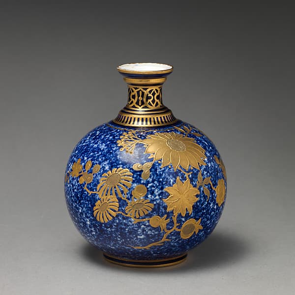 Small spherical vase, by Crown Derby
