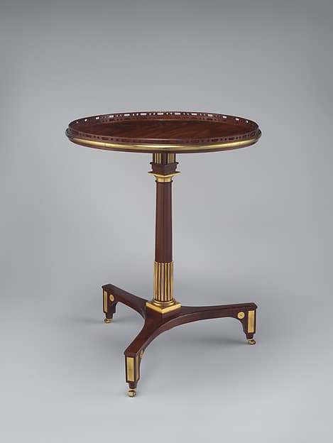 Tilt-top table, by David Roentgen