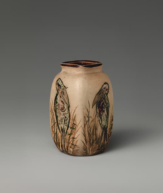 Small vase with birds, by R. W. Martin and Brothers
