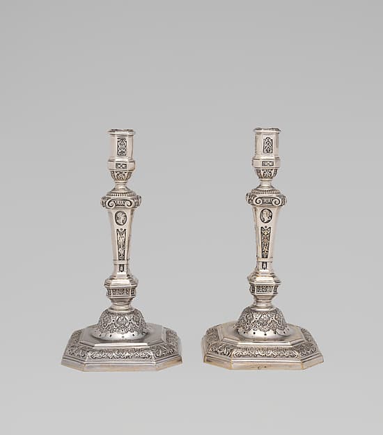 Pair of candlesticks, by Jacques Demé
