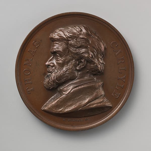 In Honor of Thomas Carlyle's 80th birthday, 1875, by Joseph Edgar Boehm