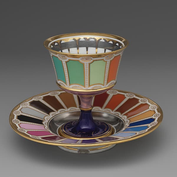 Goblet and saucer, by Imperial Porcelain Manufactory