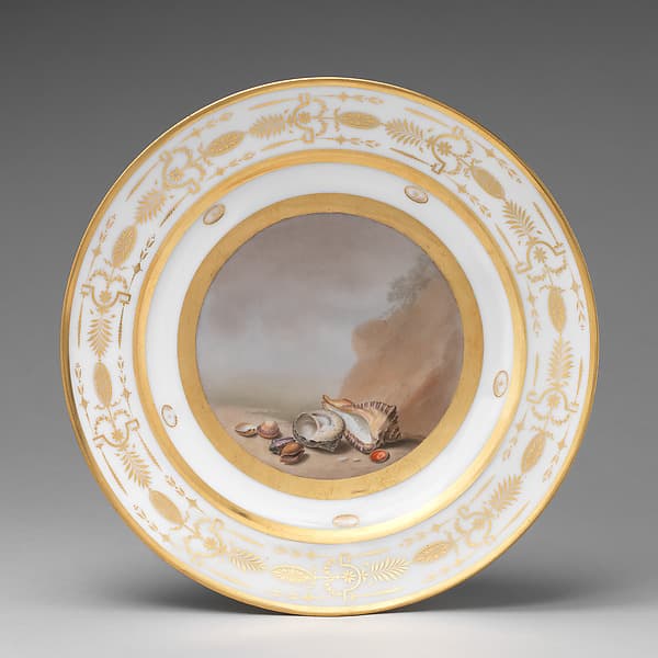 Plate with marine subject, by Dihl et Guérhard