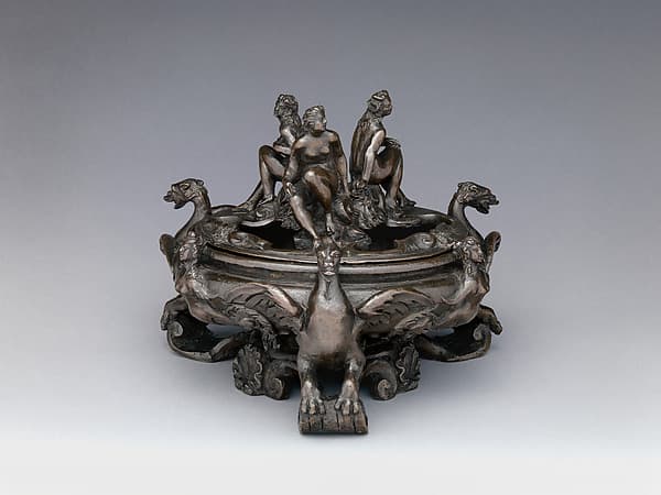 Bowl with cover (perfume burner), by Angelo de' Rossi