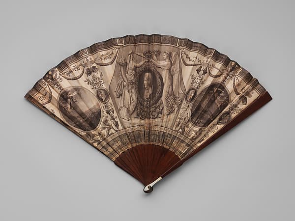 Fan with Napoleon flanked by Peace and Victory, by Charles Percier