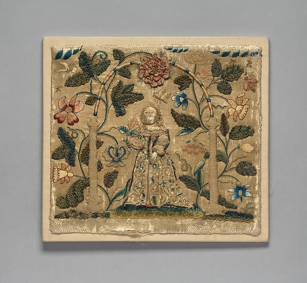 Picture with stumpwork embroidery