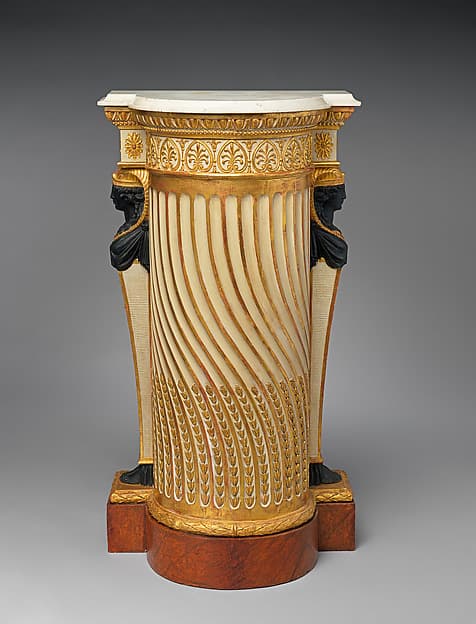 Carlton House pedestal (one of a pair), by Dominique Daguerre