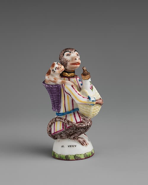 Monkey with young, by Saint James's Factory