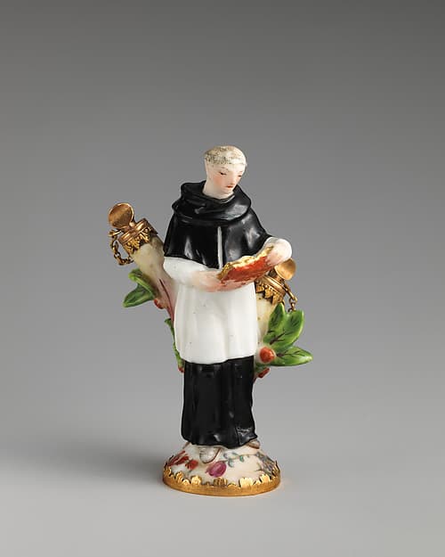Priest with missal, by Chelsea Porcelain Manufactory