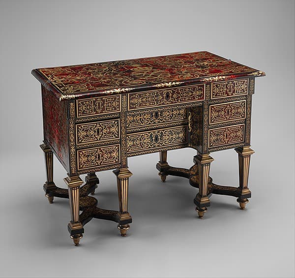Small desk with folding top (bureau brisé), by Alexandre-Jean Oppenordt