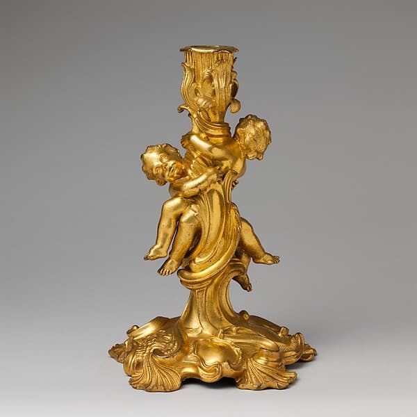 Pair of candlesticks, by Juste Aurèle Meissonnier