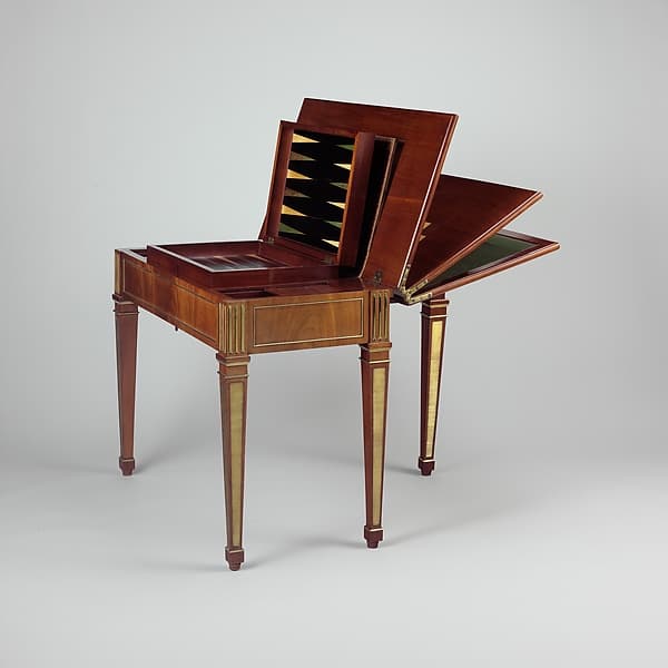 Game table, by David Roentgen