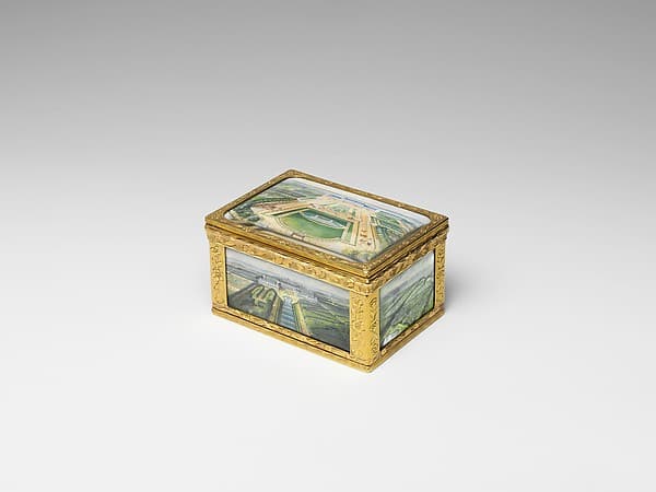 Snuffbox with views at the château of Chanteloup, by Pierre-François Delafons