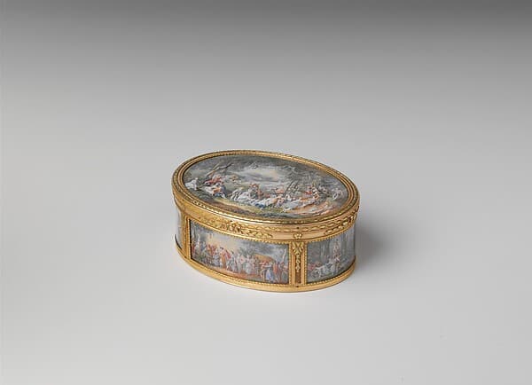 Snuffbox with six scenes of country pastimes, by Pierre François Drais