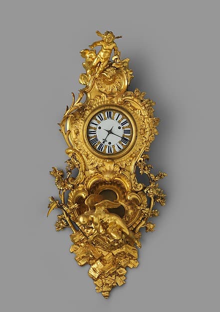 Wall clock (pendule en cartel), by Jean Godde l'aîné