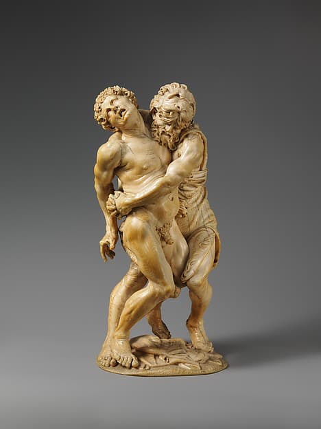 Hercules and Achelous, by Master of the Martyrdom of St. Sebastian