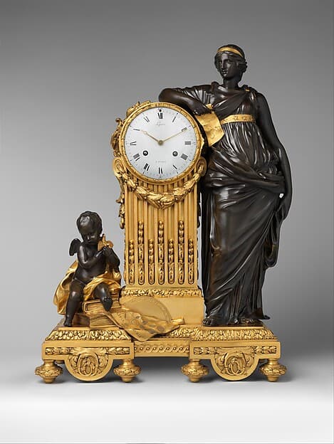 Mantel clock ("Pendule Uranie"), by Jean-André Lepaute