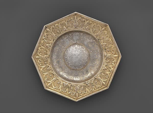 Octagonal dish, by Master P.M.