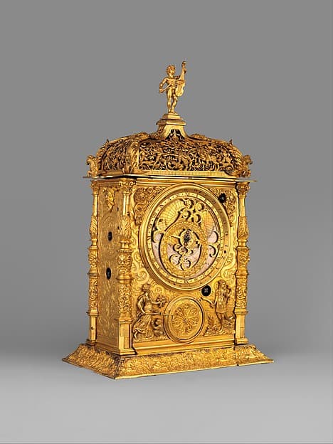 Astronomical table clock, by Jeremias Metzger
