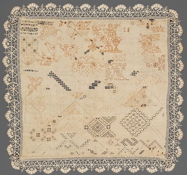 Embroidered sampler