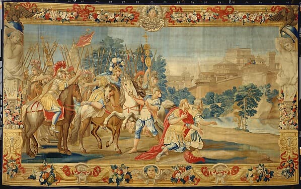 The Crusaders Reach Jerusalem (from a set of Scenes from Gerusalemme Liberata), by Domenico Paradisi