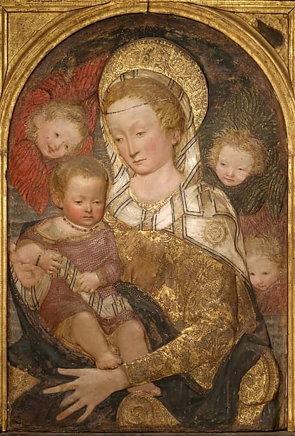 Madonna and Child with Angels, by Antonio Rossellino