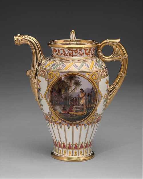 Coffeepot (cafétière "campanienne") (part of a service), by Sèvres Manufactory