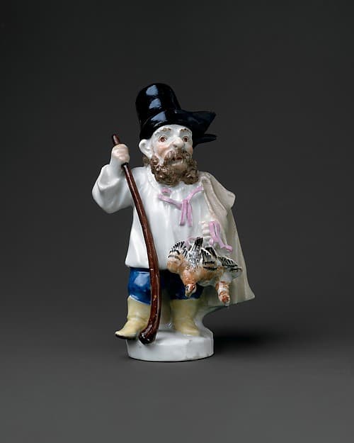 Dwarf as a Hungarian with Partridges, by Imperial Porcelain Manufactory