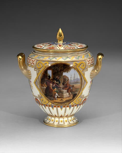 Sugar bowl (pot à sucre ovoïde), by Sèvres Manufactory